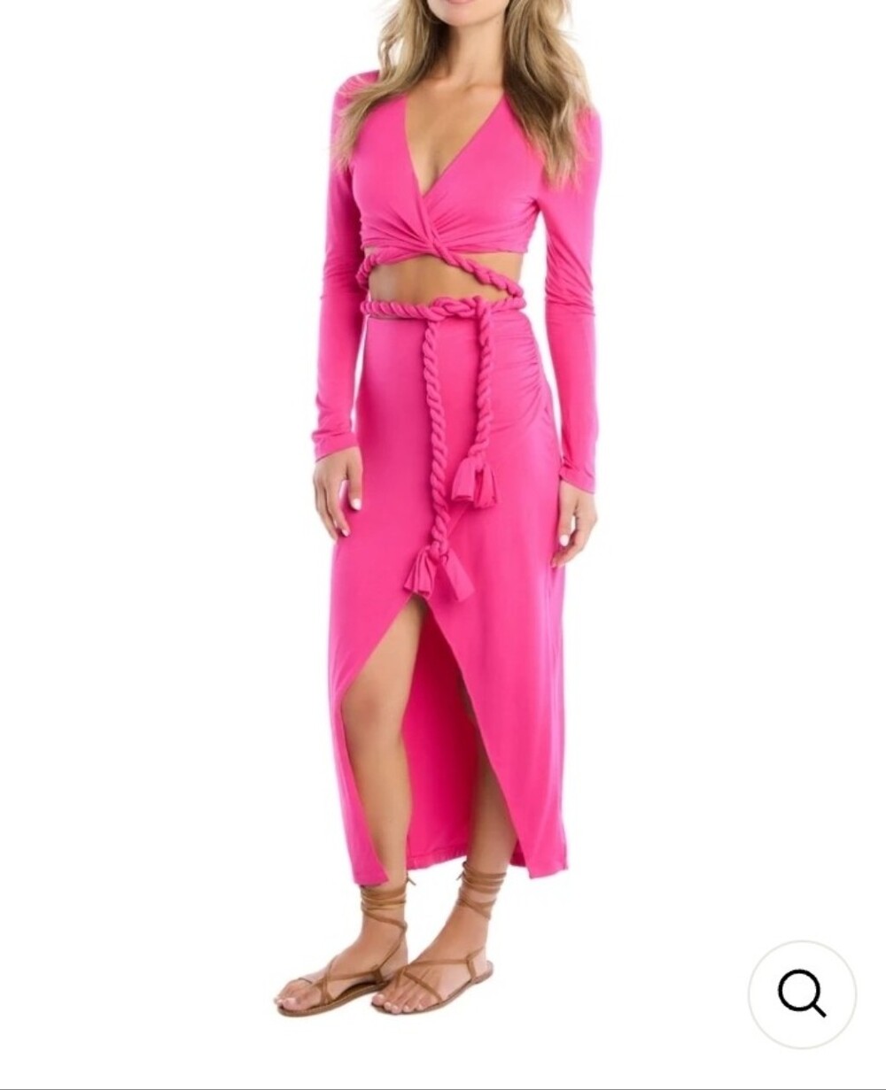 NWT/ BEULAH STYLE TWIST WRAP TOP & Matching Skirt Small